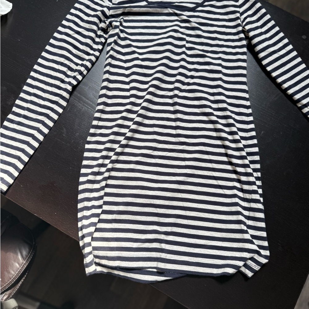 H&M striped midi dress